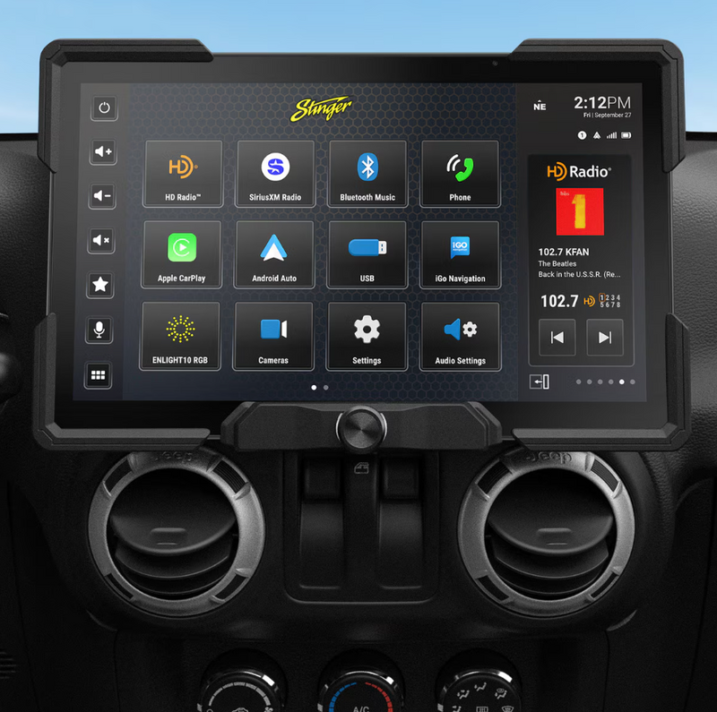 Stinger SRX-JK11128 HORIZON12 JEEP WRANGLER (2011-2018) 12.8" Full Integration Kit