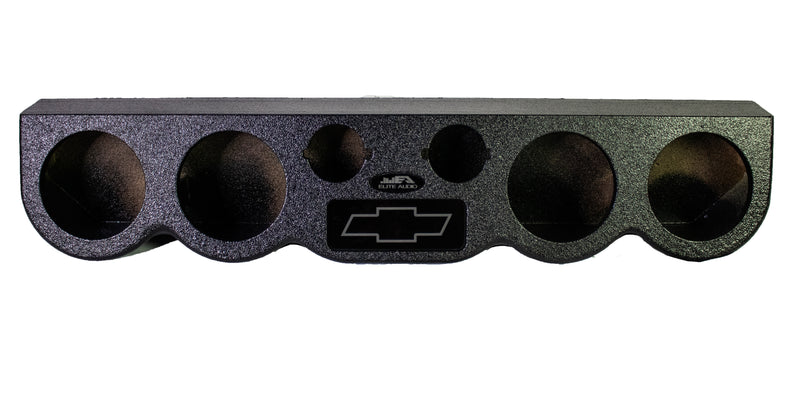 Elite Audio Universal “speaker roof rack or panel”  38" – Fits 4x 6.5" Midrange & 2x 3.8" Tweeters – Classic Black with Chevy Logo