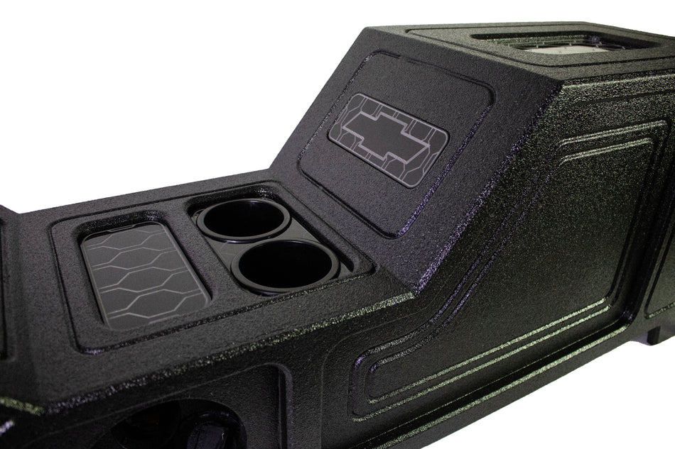 2007–2012 Chevy Tahoe Custom Center Console Enclosure – Fits 12" Subwoofer, 6.5" Speakers &amp; 3.75" Tweeters