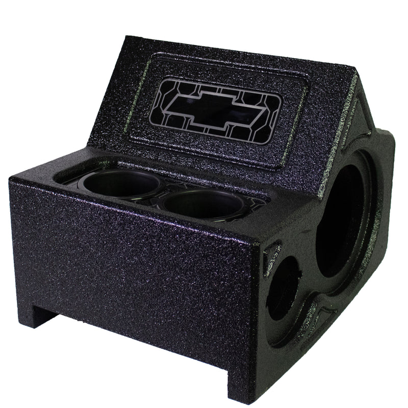 Custom Center Console for 1988–1998 Chevy Silverado & GMC Sierra Bench Seat – Fits Dual 6.5” Speakers, 3.8” Tweeters & Cup Holders