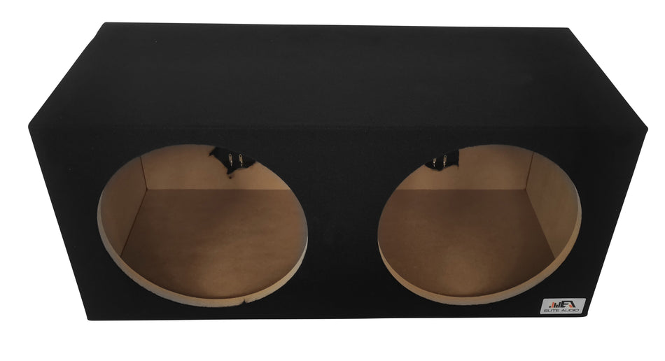 ELITE AUDIO EBOX-SSD12 | Single 12" Sealed Subwoofer Enclosure - Plush OEM-Grade Carpet, 3/4" MDF, Braced Design, and Spring-Loaded Terminals for Maximum Durability & Precision Bass