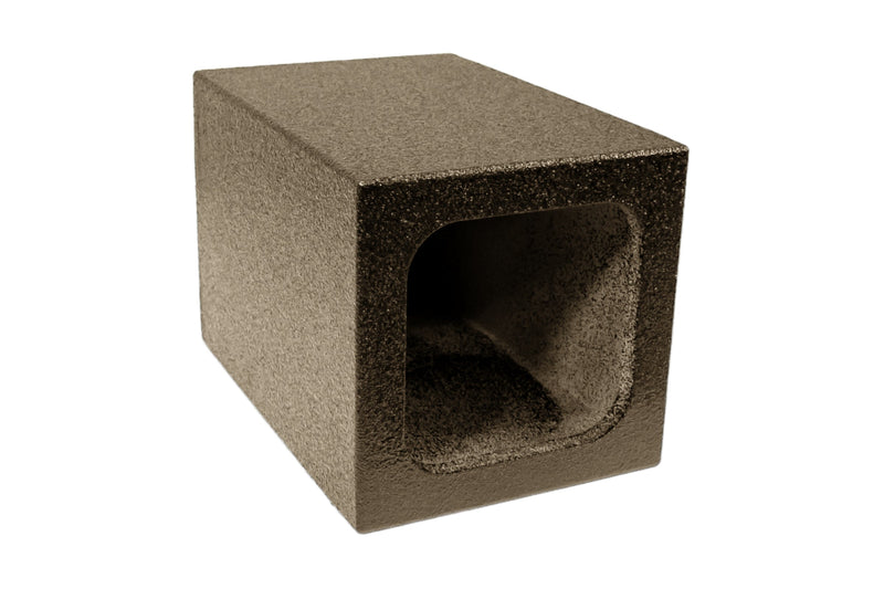 Elite Audio Enclosures | Universal Single Sealed 8" -  USA Made Subwoofer Box with Bed Liner Spray Finish