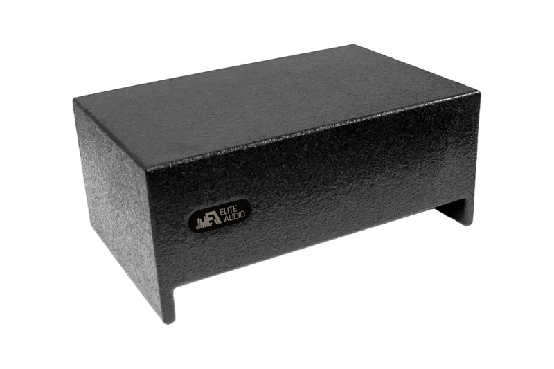 EAG Enclosures | Single 8" Sealed Universal Truck Downfire - Premium USA Made Subwoofer Box with Bed Liner Spray Finish