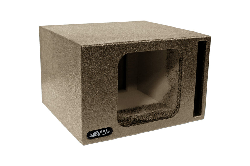 Elite Audio Enclosures | Universal Single 10" Ported -  USA Made Subwoofer Box with Bed Liner Spray Finish