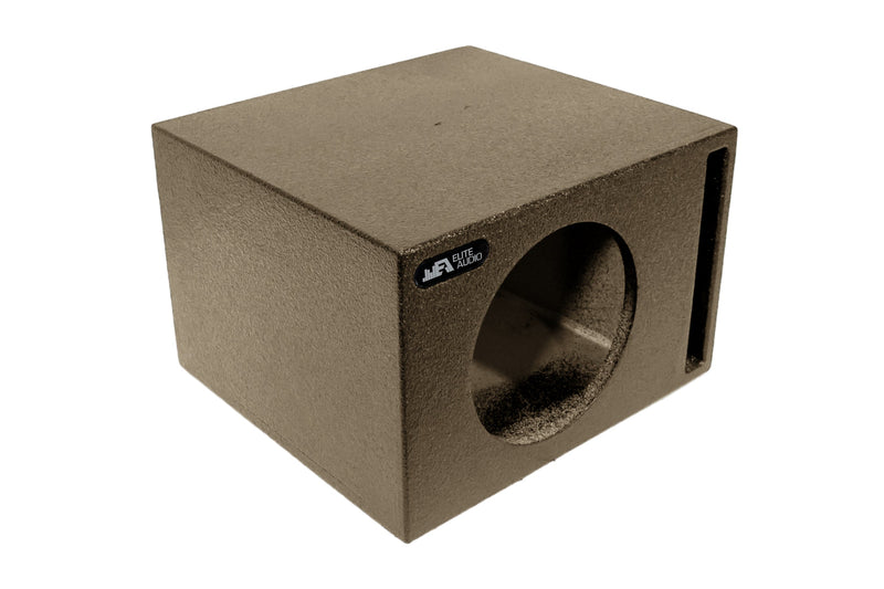 Elite Audio Enclosures | Universal Single 10" Ported -  USA Made Subwoofer Box with Bed Liner Spray Finish
