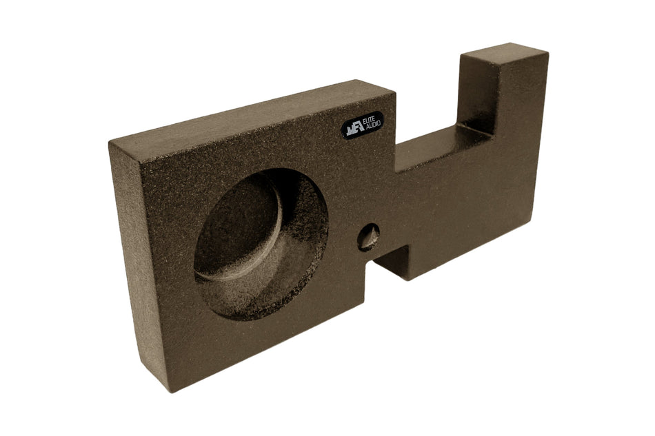 Elite Audio Enclosures | Ford F-250 / F-350 / F-450 Super Duty 2017+ Single 12" -  USA Made Subwoofer Box with Bed Liner Spray Finish