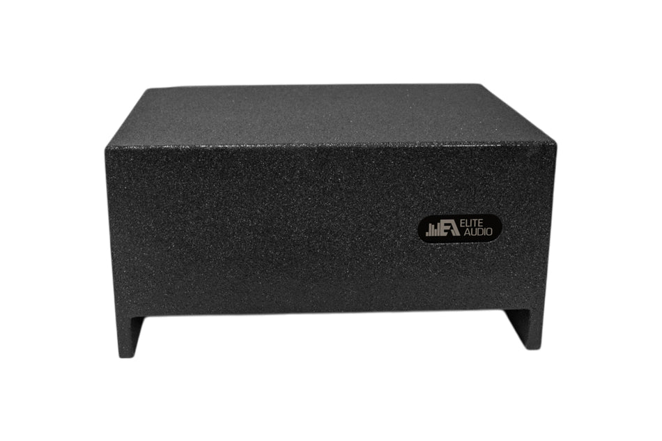 EAG Enclosures | Single 10" Sealed Universal Truck Downfire - Premium USA Made Subwoofer Box with Bed Liner Spray Finish