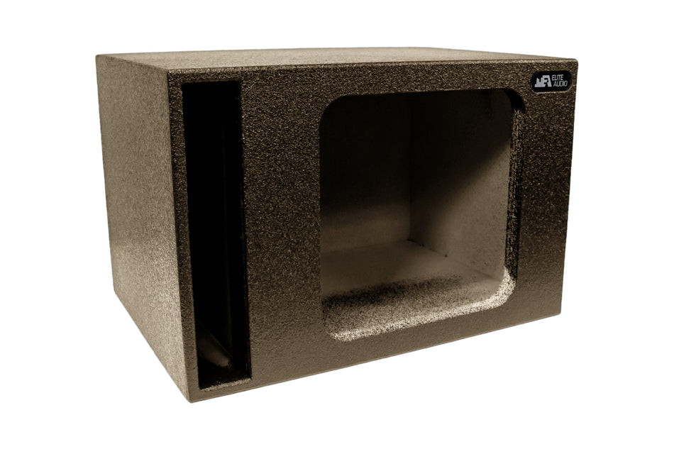 Elite Audio Enclosures | Universal Single 12" Ported -  USA Made Subwoofer Box with Bed Liner Spray Finish