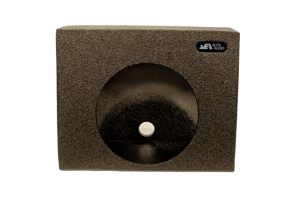 Elite Audio Enclosures | Single 12" Angled Truck Wedge Pair -  USA Made Subwoofer Box with Bed Liner Spray Finish