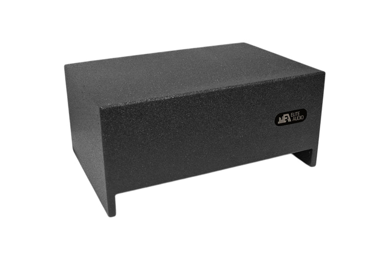 EAG Enclosures | Single 12" Sealed Universal Truck Downfire - Premium USA Made Subwoofer Box with Bed Liner Spray Finish