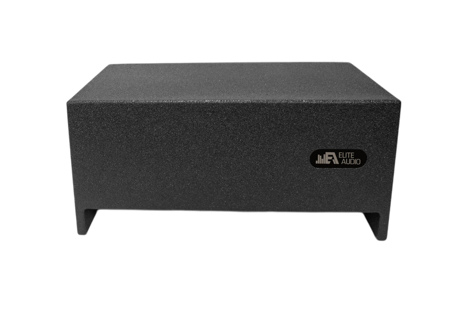 EAG Enclosures | Single 12" Sealed Universal Truck Downfire - Premium USA Made Subwoofer Box with Bed Liner Spray Finish