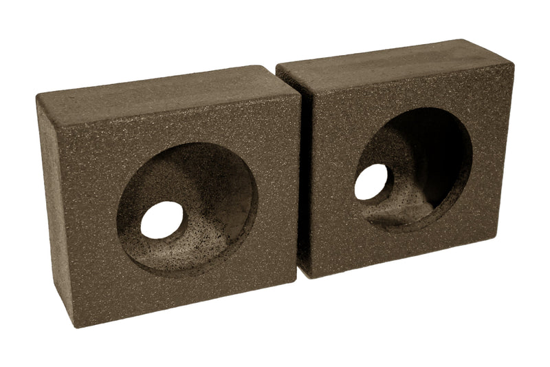 Elite Audio Enclosures | Universal Pair 6.5" -  USA Made Speaker Boxes with Bed Liner Spray Finish