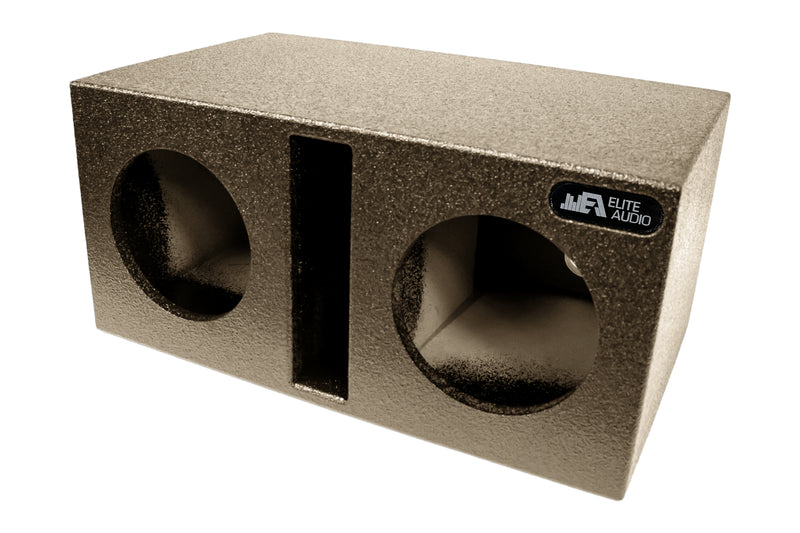 USA-made dual 8″ ported subwoofer box