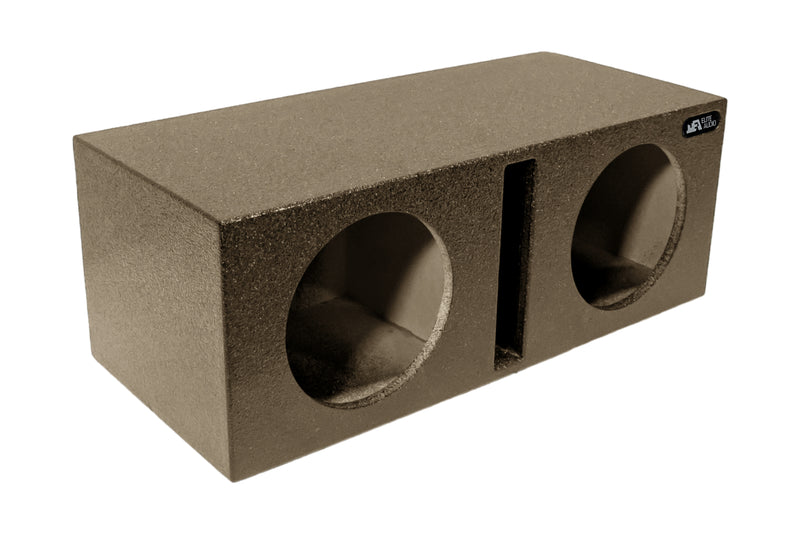 Elite Audio Enclosures | Universal Dual 10" Ported -  USA Made Subwoofer Box with Bed Liner Spray Finish