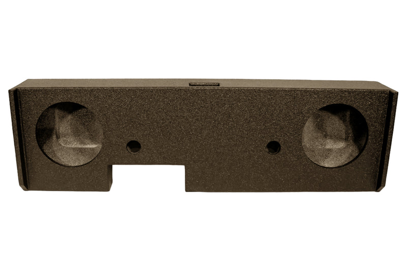 Elite Audio Enclosures | GMC Sierra / Chevrolet Silverado Crew Cab 2014-2018 Dual 10" Ported -  USA Made Subwoofer Box with Bed Liner Spray Finish