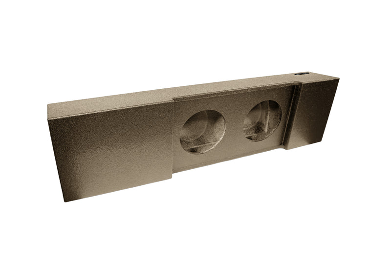 Elite Audio Enclosures | Ford F-250 / F-350 / F-450 Super Duty 2017+ Dual 10" Deluxe Sealed-  USA Made Subwoofer Box with Bed Liner Spray Finish