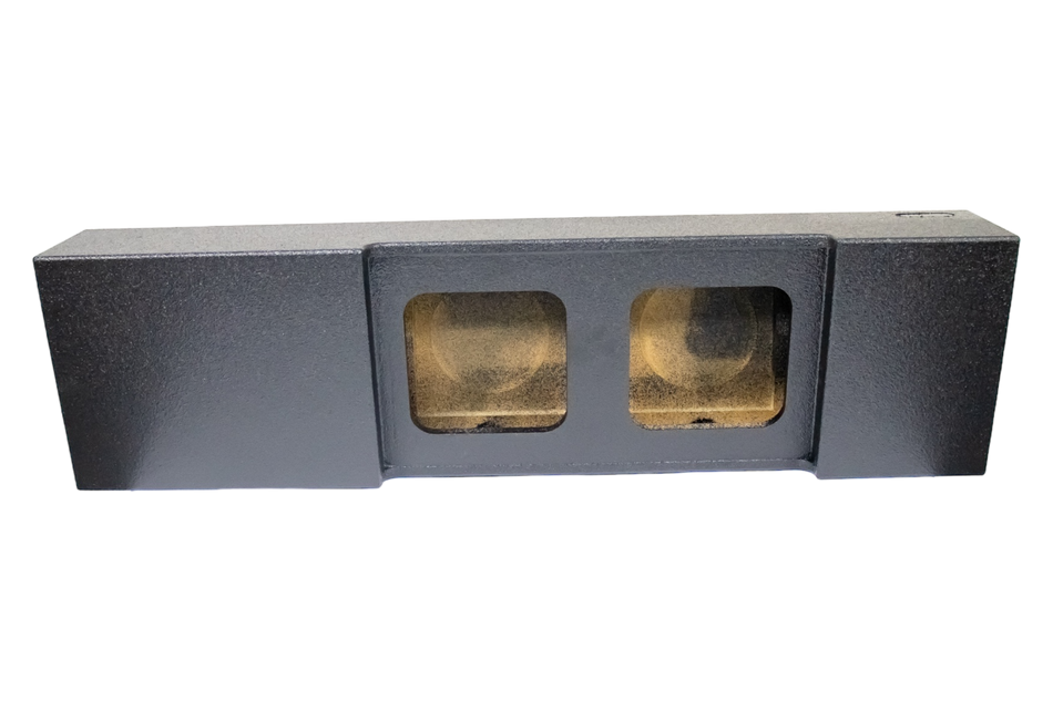 Elite Audio Enclosures | Ford F-250 / F-350 / F-450 Super Duty 2017+ Dual 10" Deluxe Ported -  USA Made Subwoofer Box with Bed Liner Spray Finish