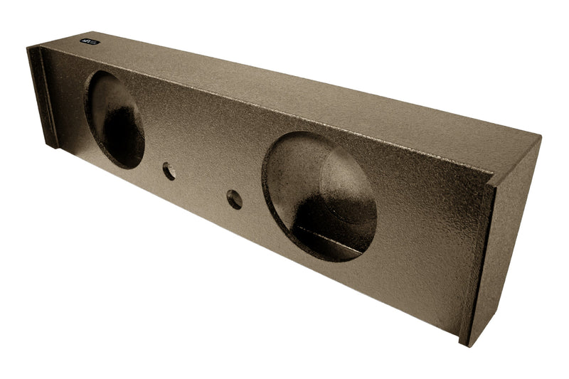 Elite Audio Enclosures | Ford  F-150 Crew Cab 2009+ Dual 10" Deluxe -  USA Made Subwoofer Box with Bed Liner Spray Finish