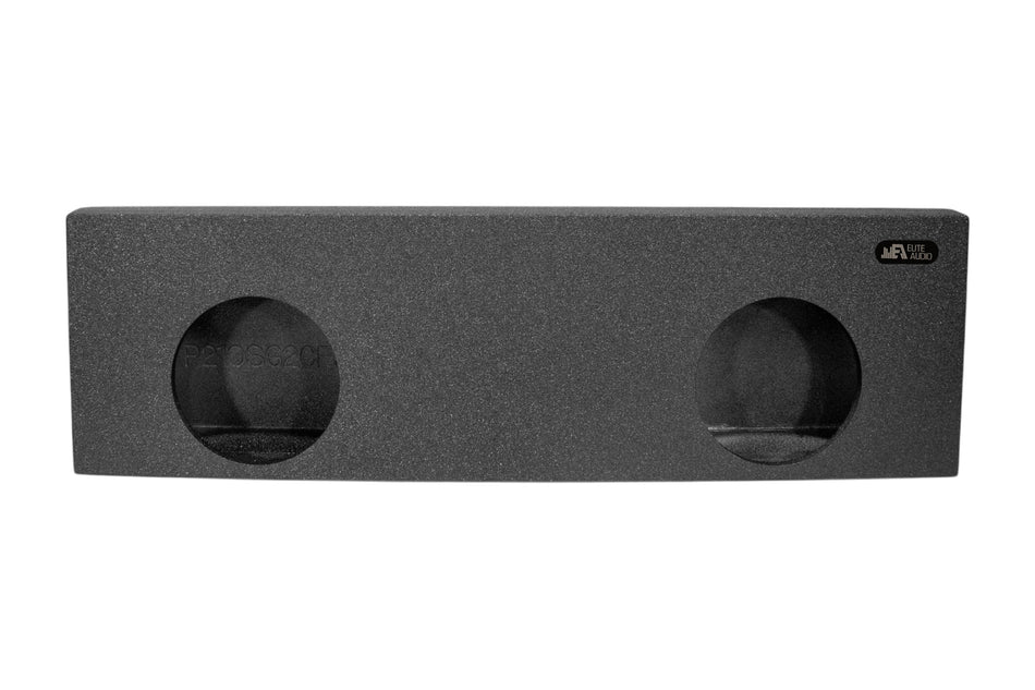 EAG Enclosures | GMC Sierra / Chevrolet Silverado Crew Cab 1999-2006 Dual 10" Sealed no "T" Shape- Premium USA Made Subwoofer Box with Bed Liner Spray Finish