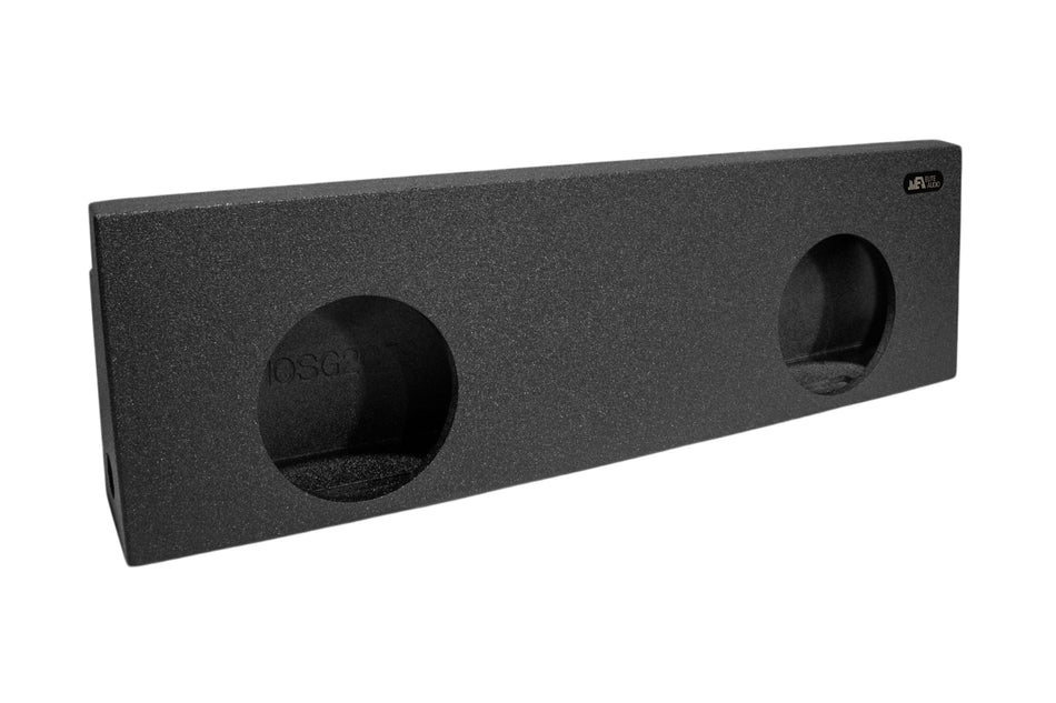 EAG Enclosures | GMC Sierra / Chevrolet Silverado Crew Cab 1999-2006 Dual 10" Sealed no "T" Shape- Premium USA Made Subwoofer Box with Bed Liner Spray Finish