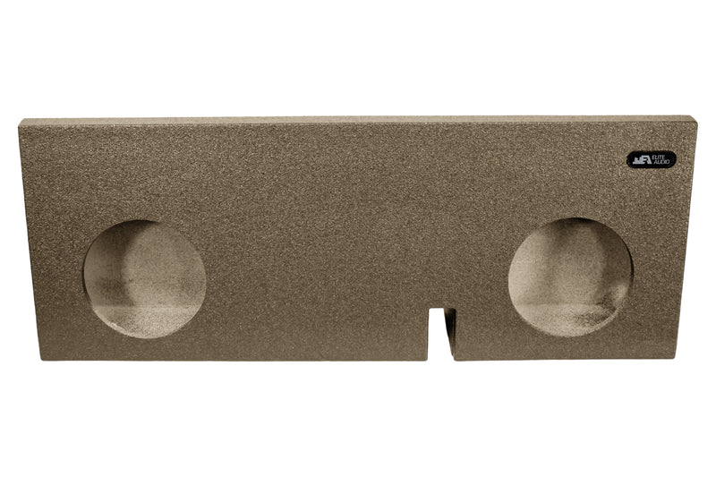 Elite Audio Enclosures | Toyota Tacoma 2005+ Crew Cab Dual 10" Sealed -  USA Made Subwoofer Box with Bed Liner Spray Finish