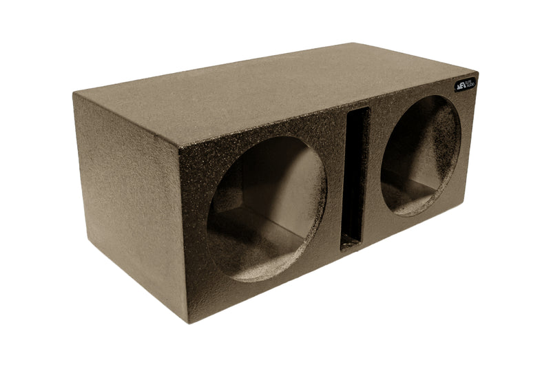 Elite Audio Enclosures | Universal Dual 12" Ported -  USA Made Subwoofer Box with Bed Liner Spray Finish