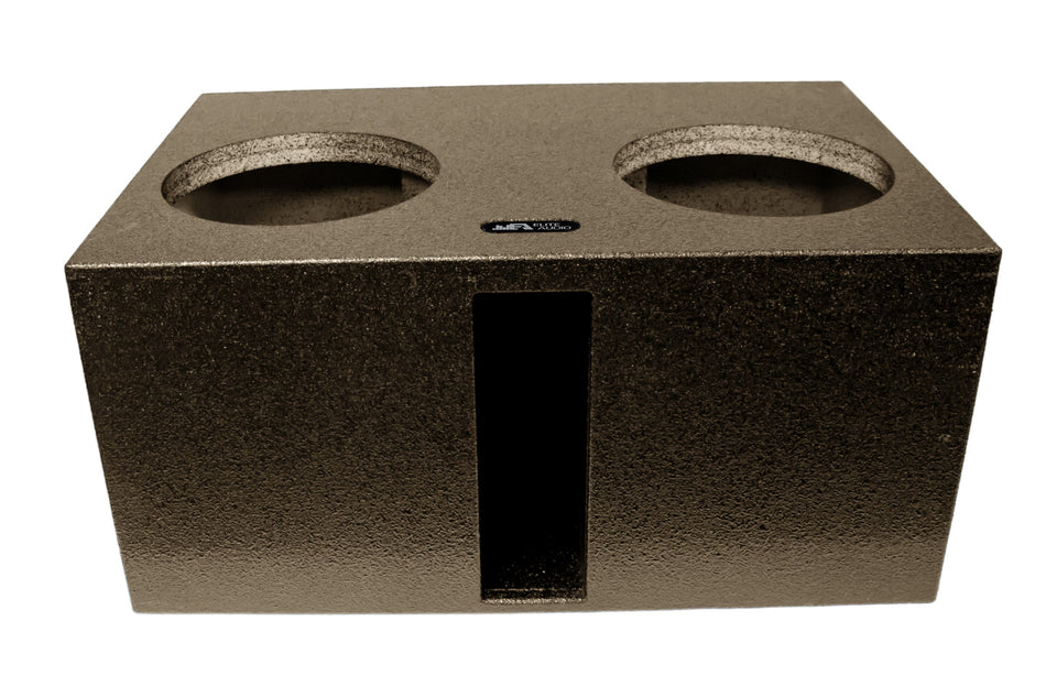 Elite Audio Enclosures | Universal Dual 15" Ported Up Fire XL SPL -  USA Made Subwoofer Box with Bed Liner Spray Finish