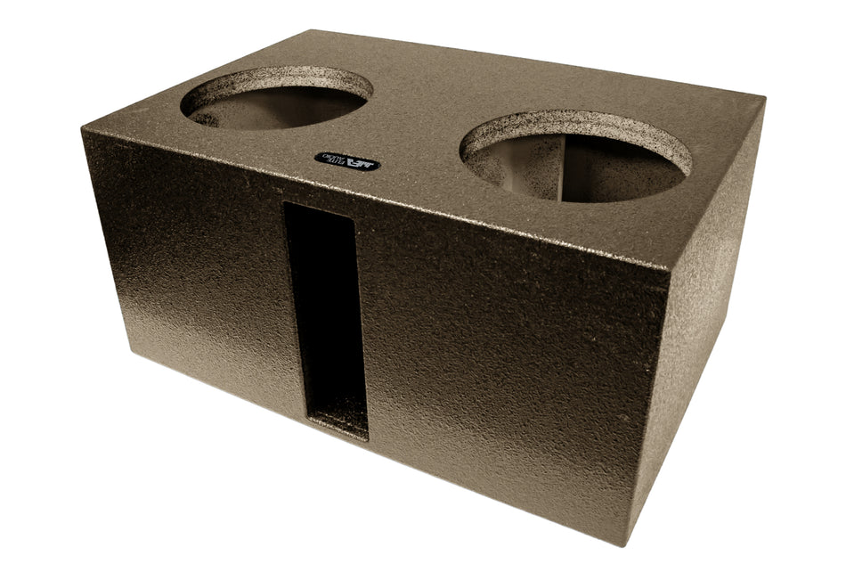 Elite Audio Enclosures | Universal Dual 12" Ported Up Fire XL SPL -  USA Made Subwoofer Box with Bed Liner Spray Finish