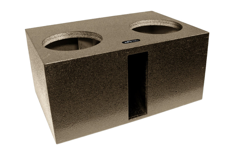 Elite Audio Enclosures | Universal Dual 15" Ported Up Fire XL SPL -  USA Made Subwoofer Box with Bed Liner Spray Finish