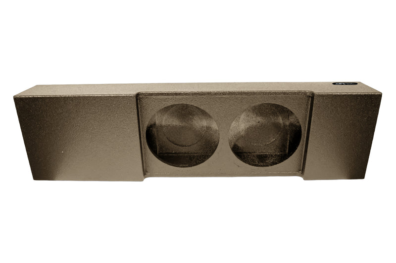 Elite Audio Enclosures | Ford F-150 Crew Cab 2009+ Dual 12" Deluxe -  USA Made Subwoofer Box with Bed Liner Spray Finish