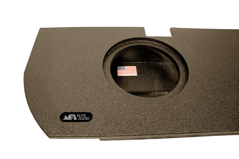 Elite Audio Enclosures | Toyota Tundra 2022+ Crew Cab Dual 12" Sealed -  USA Made Subwoofer Box with Bed Liner Spray Finish