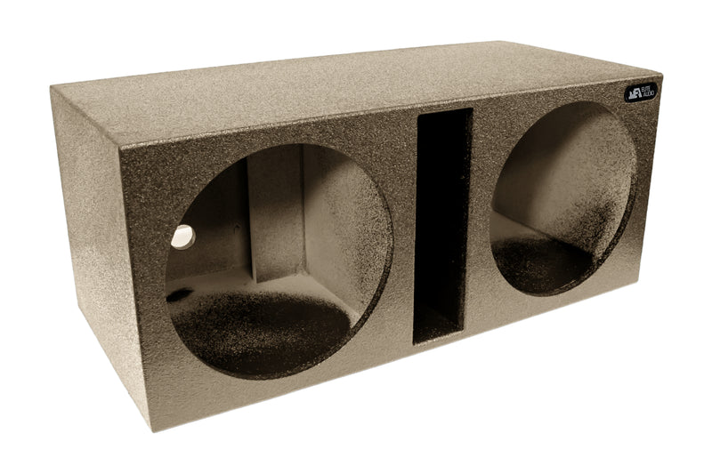 Elite Audio Enclosures | Universal Dual 15" Ported -  USA Made Subwoofer Box with Bed Liner Spray Finish
