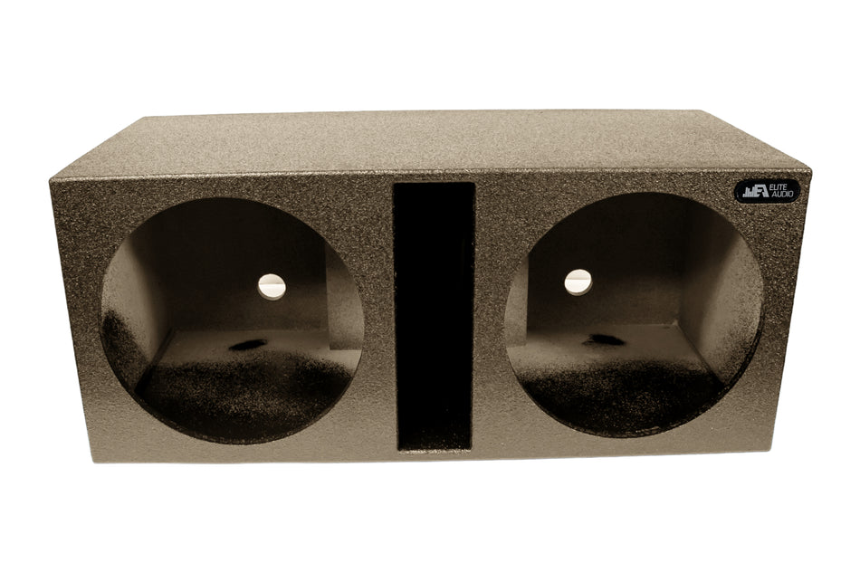Elite Audio Enclosures | Universal Dual 15" Ported -  USA Made Subwoofer Box with Bed Liner Spray Finish