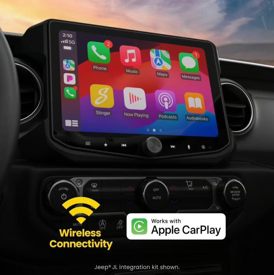 Stinger iX210-NAV HORIZON10 10.1" Single DIN Floating Touchscreen Multimedia Receiver w/ Navigation