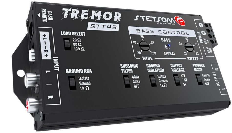 Stetsom STT43 Tremor PRO Digital Bass Restoration Processor with Remote Bass Control