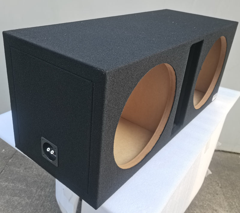 Elite Audio EBOX-SVD15CP | Dual 15" Vented Subwoofer Enclosure – Center-Split, MDF, Pro-Tuned Ports