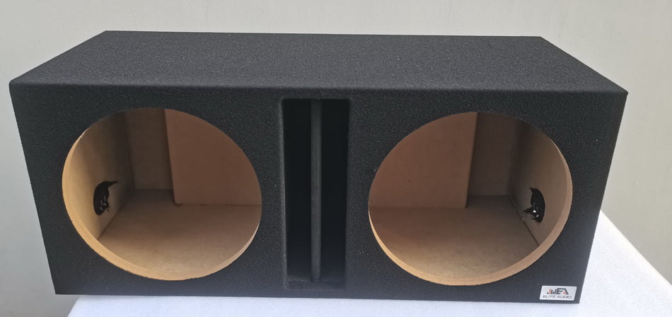 Elite Audio EBOX-SVD15CP | Dual 15" Vented Subwoofer Enclosure – Center-Split, MDF, Pro-Tuned Ports