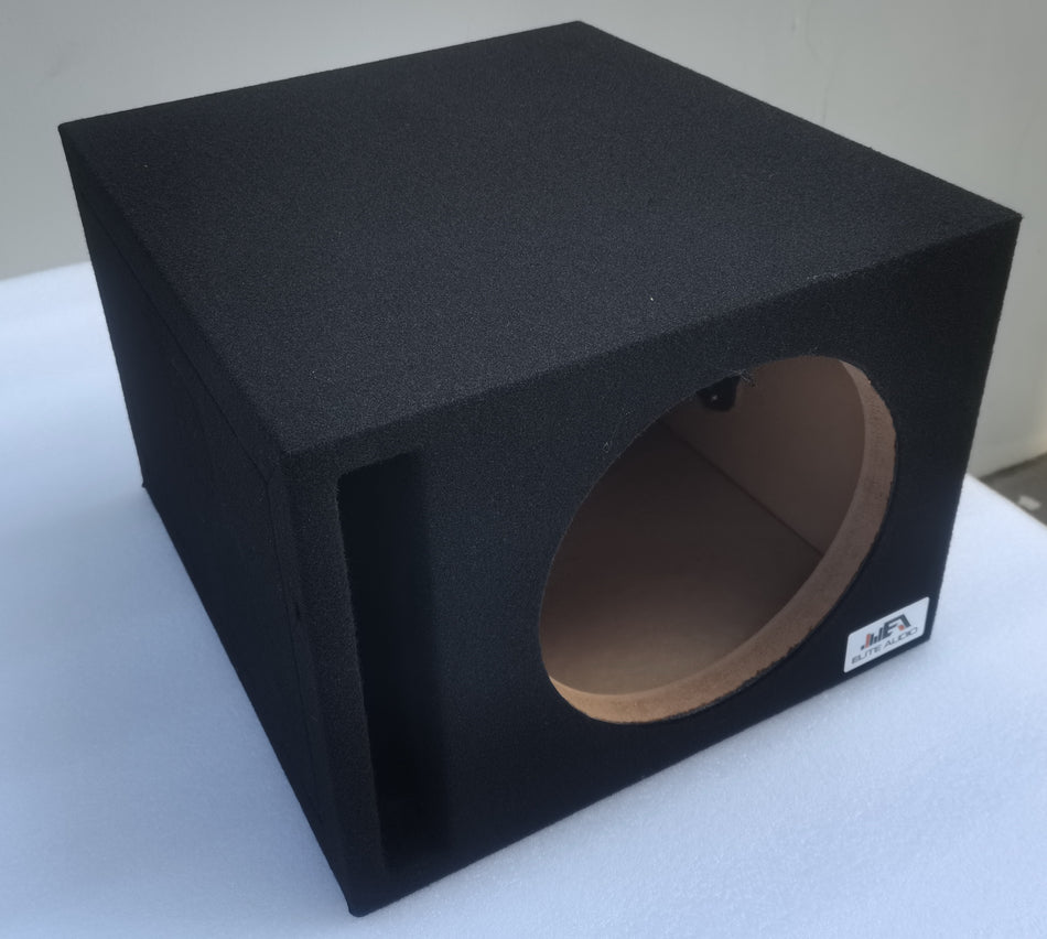 ELITE AUDIO EBOX-SVS10 | Single 10" Vented Subwoofer Enclosure - Plush OEM-Grade Carpet, 3/4" MDF with 1" Front Baffle, Pro-Tuned Ports, and Spring-Loaded Terminals for Maximum Durability & Deep Bass