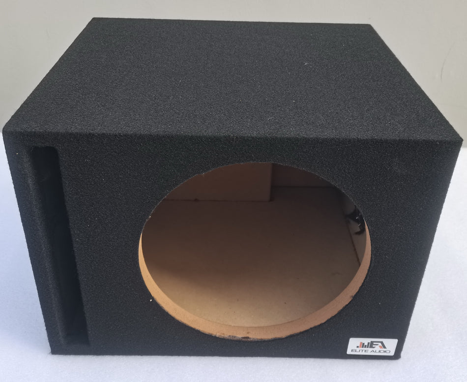 ELITE AUDIO EBOX-SVS12 | Single 12" Vented Subwoofer Enclosure - Plush OEM-Grade Carpet, 3/4" MDF with 1" Front Baffle, Pro-Tuned Ports, and Spring-Loaded Terminals for Superior Durability & Deep, Powerful Bass