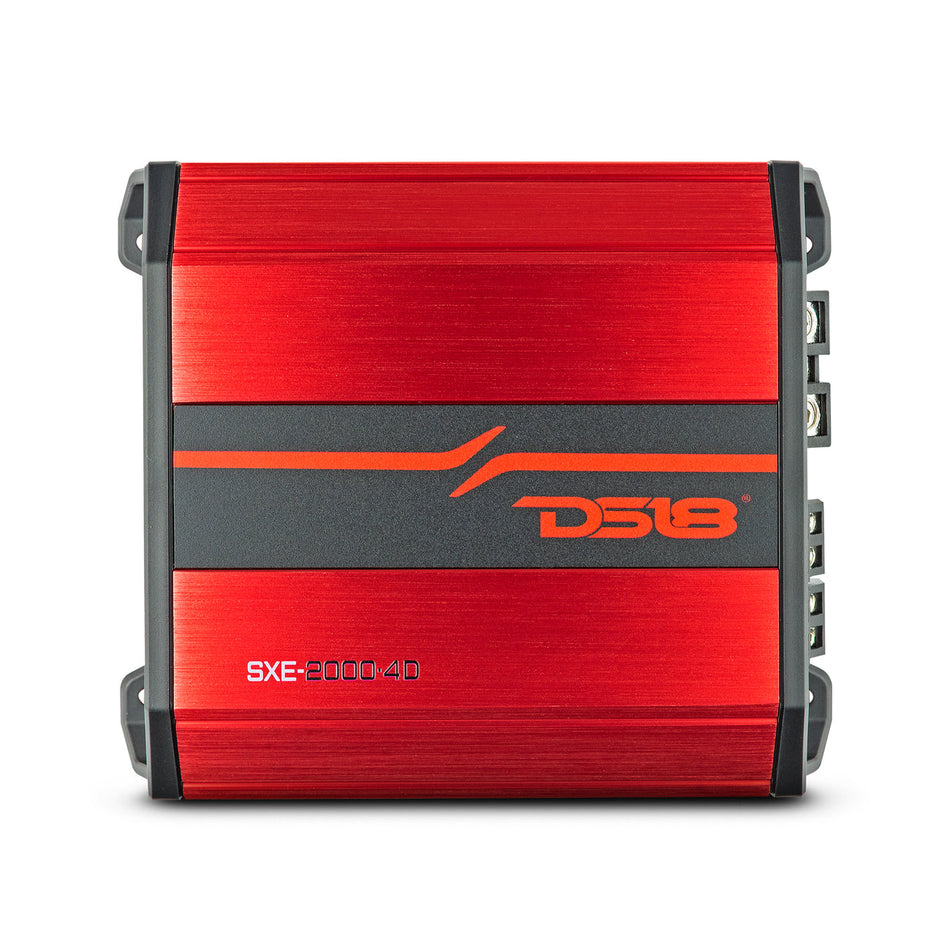 DS18 SXE-2000.4D/RD Class D 4-Channel Amplifier 4 x 100 Watts Rms @ 4-ohm 2000 Watts