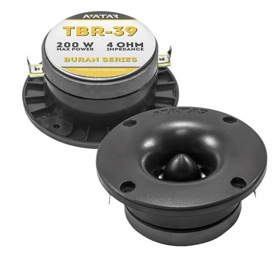 Avatar TBR-39 Black 1" VC 200 Watt 4 Ohm High Frequency Bullet Tweeter