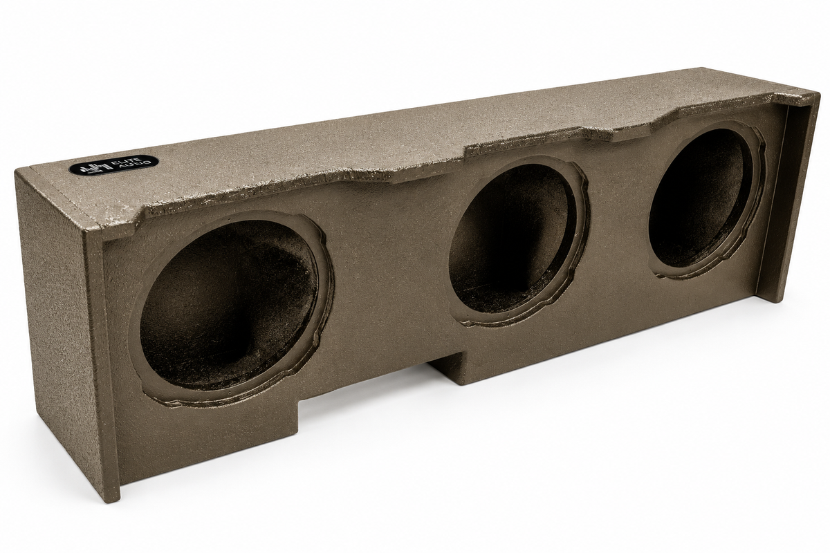 Triple 10" Sealed Subwoofer Box, Silverado Crew Cab 2019+