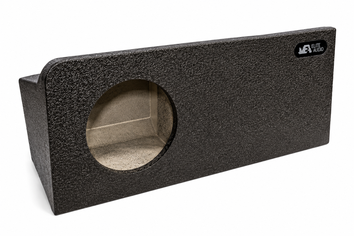Single 10" Sealed Subwoofer Box, Toyota Tundra CrewMax 2022+