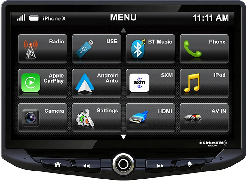 Stinger UN1810-SR HEIGH10 10" XM-Ready Receiver with Apple CarPlay & Android Auto