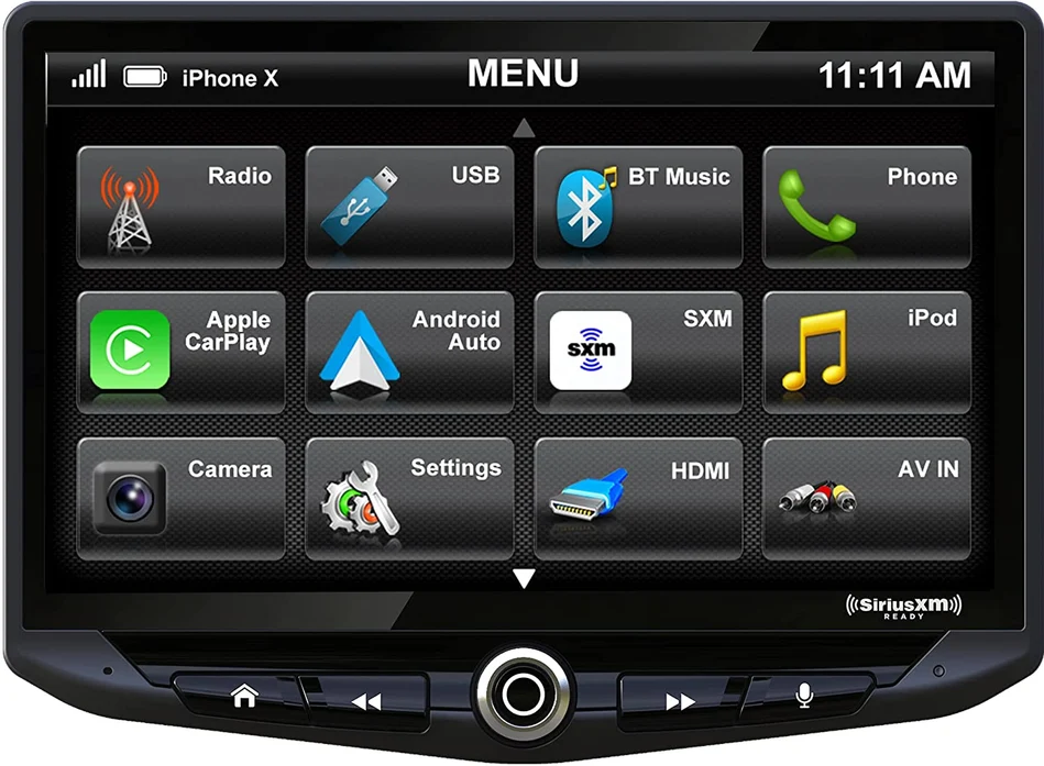 Stinger UN1810-SR HEIGH10 10" XM-Ready Receiver with Apple CarPlay & Android Auto