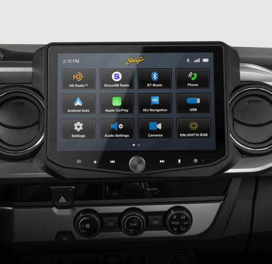 Stinger UN1810-SR HEIGH10 10" XM-Ready Receiver with Apple CarPlay & Android Auto