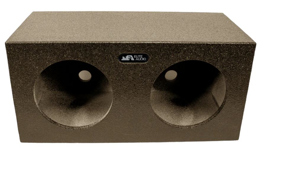 Elite Audio Enclosures | Universal Dual 10” Sealed - Premium USA Made Subwoofer Box with Bed Liner Spray Finish