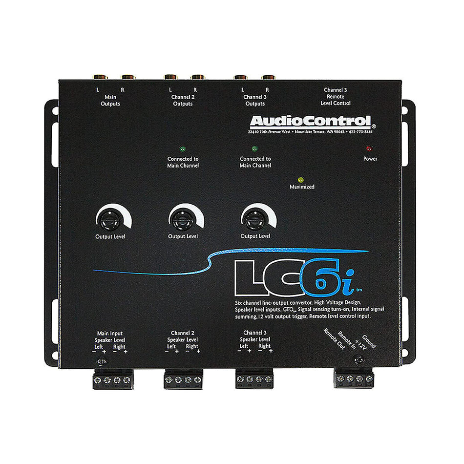AudioControl LC6i Black 6-Channel Line Out Converter with Internal Summing