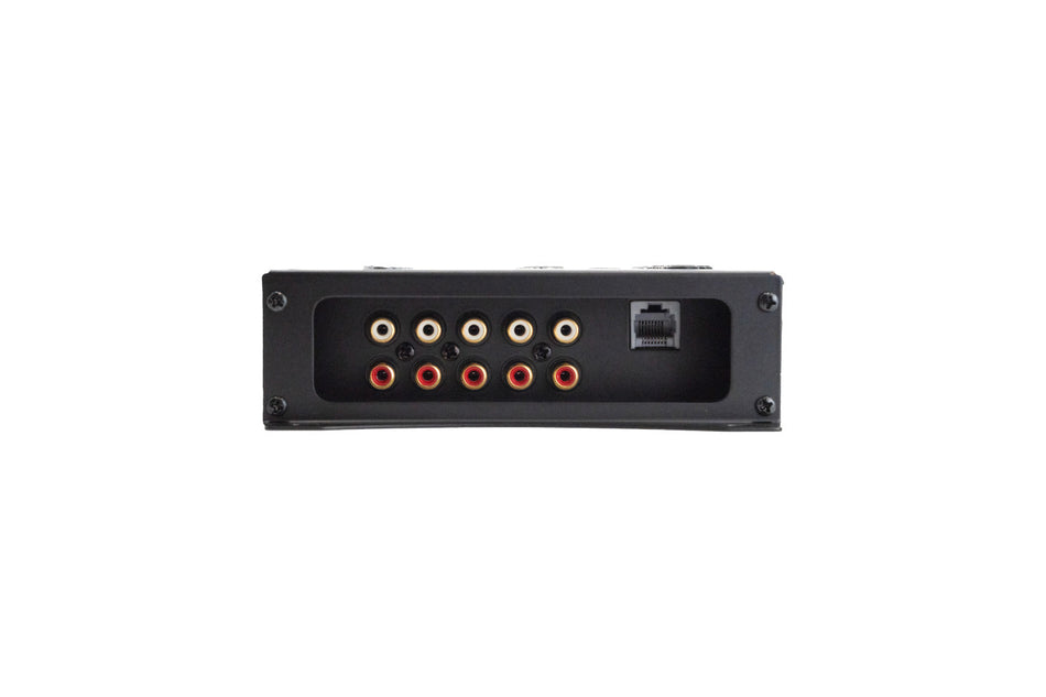 Orion XTR-X3R crossover, rear view showing RCA input and output ports
