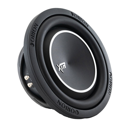Orion XTR Series XTR8SWD4 Free Air Slim Shallow Mount 8” Car Subwoofer, 1200W Max Power, 300W RMS, Dual 4 Ohm, UV Coated Cone, NBR Surround – OEM Sub Replacement Compact for Lexus, BMW, Nissan, & More
